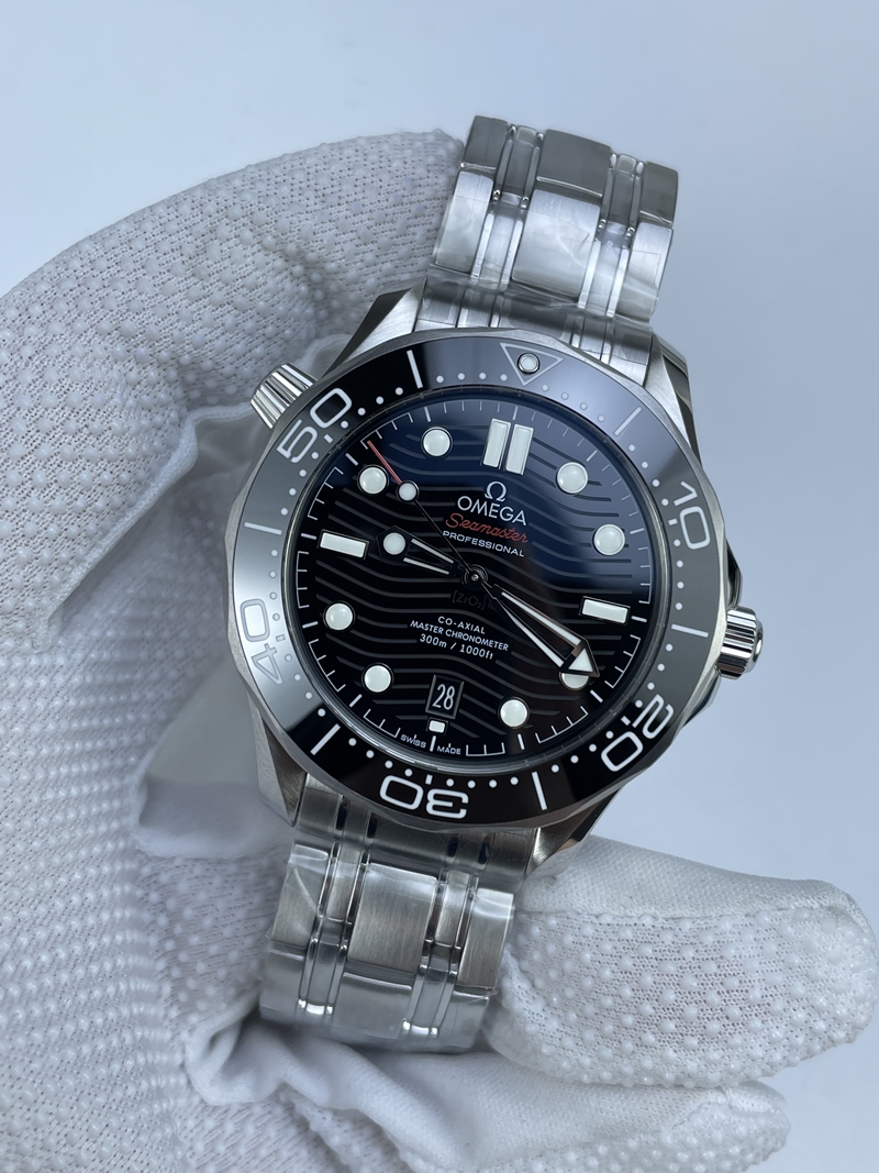 (준비완료/특급배송)NO.2752/VS공장 오메가 씨마스터 다이버 300 스틸 블랙다이얼V4 VS8800 (최신무브업버전)