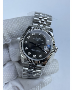 (준비완료/특급배송)NO.3126/롤렉스 데이저스트 31mm 여성용 시계 그레이다이얼 텐포인트 플루티드 베젤 쥬빌레 밴드 (QP공장)