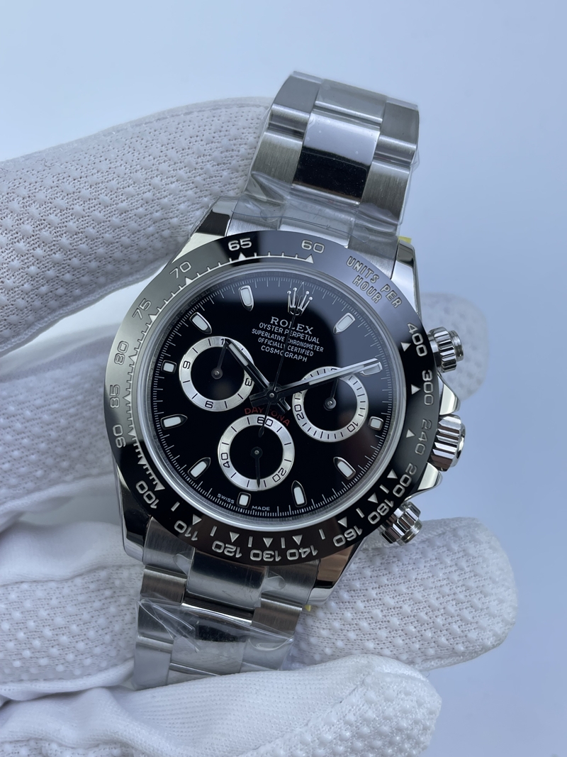 (준비완료/특급배송)NO.3323/초특급 갓성비 데이토나 스틸 세라믹베젤 블랙